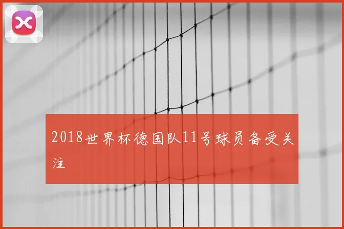 2018世界杯德国队11号球员备受关注