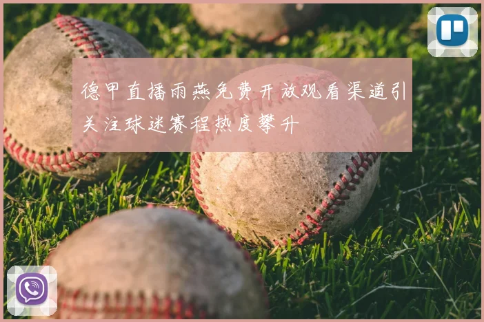 德甲直播雨燕免费开放观看渠道引关注球迷赛程热度攀升
